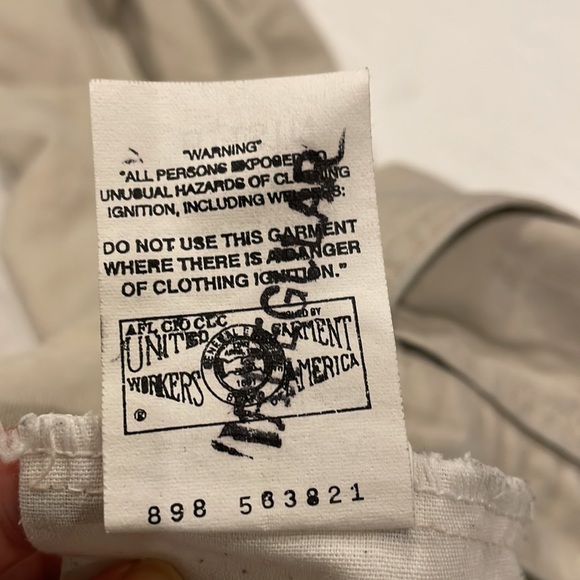 Vintage Carhartt Loose Fit Cargo Khaki Cream Light Tan 33x34 - Picture 11 of 11